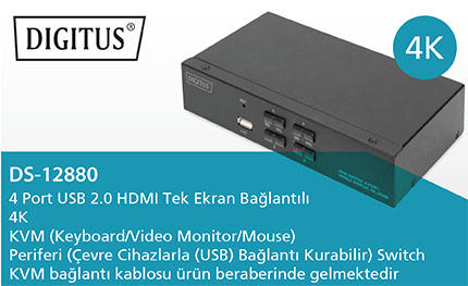 Switch KVM 4 ports - DIGITUS